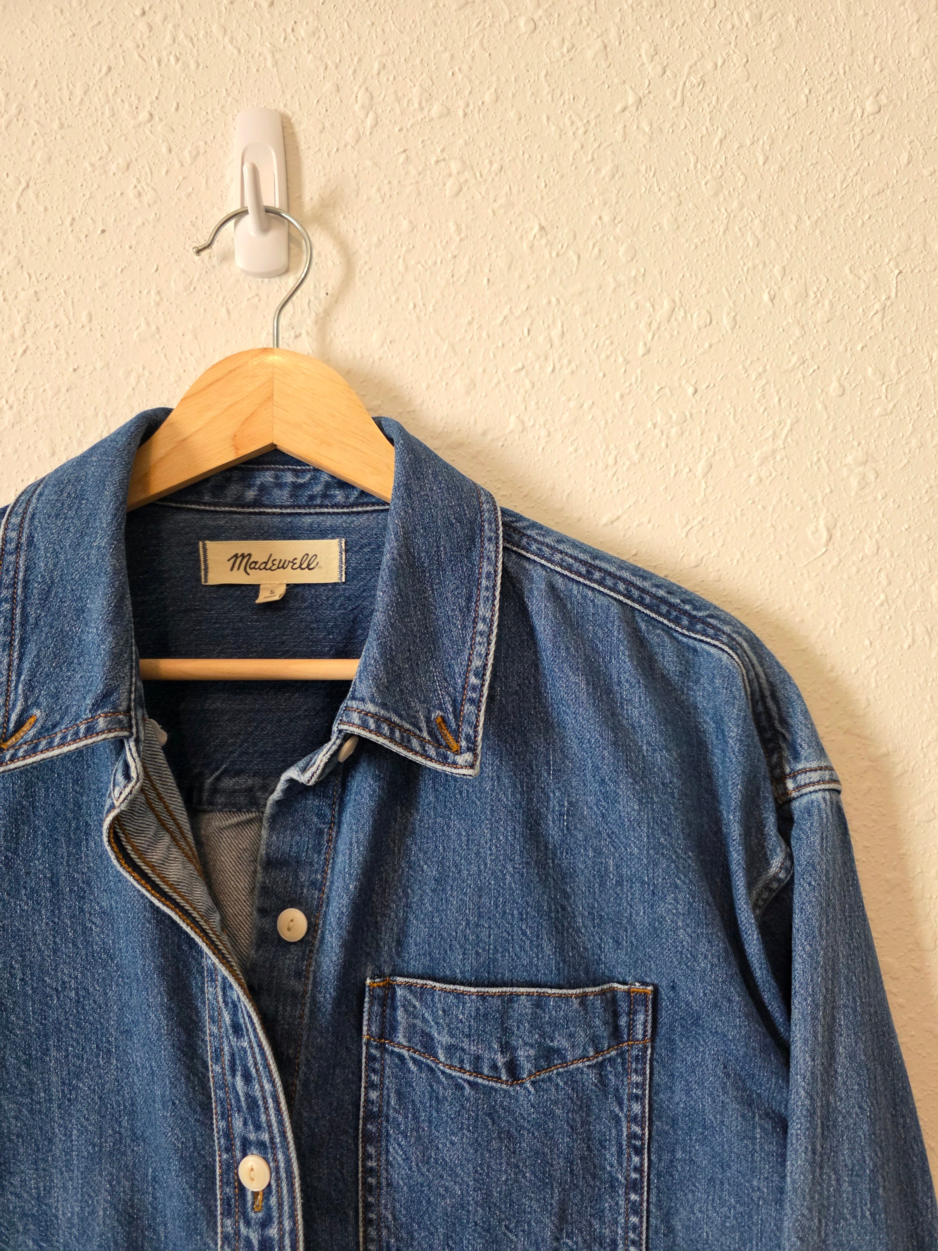 Madewell Oversized Denim Shirt (S)