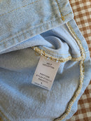 Le Lis Denim Button Up Vest (L)