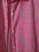 Vintage Gingham Linen Button Up (XL)