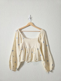Altar'd State Floral Embroidered Top (S)
