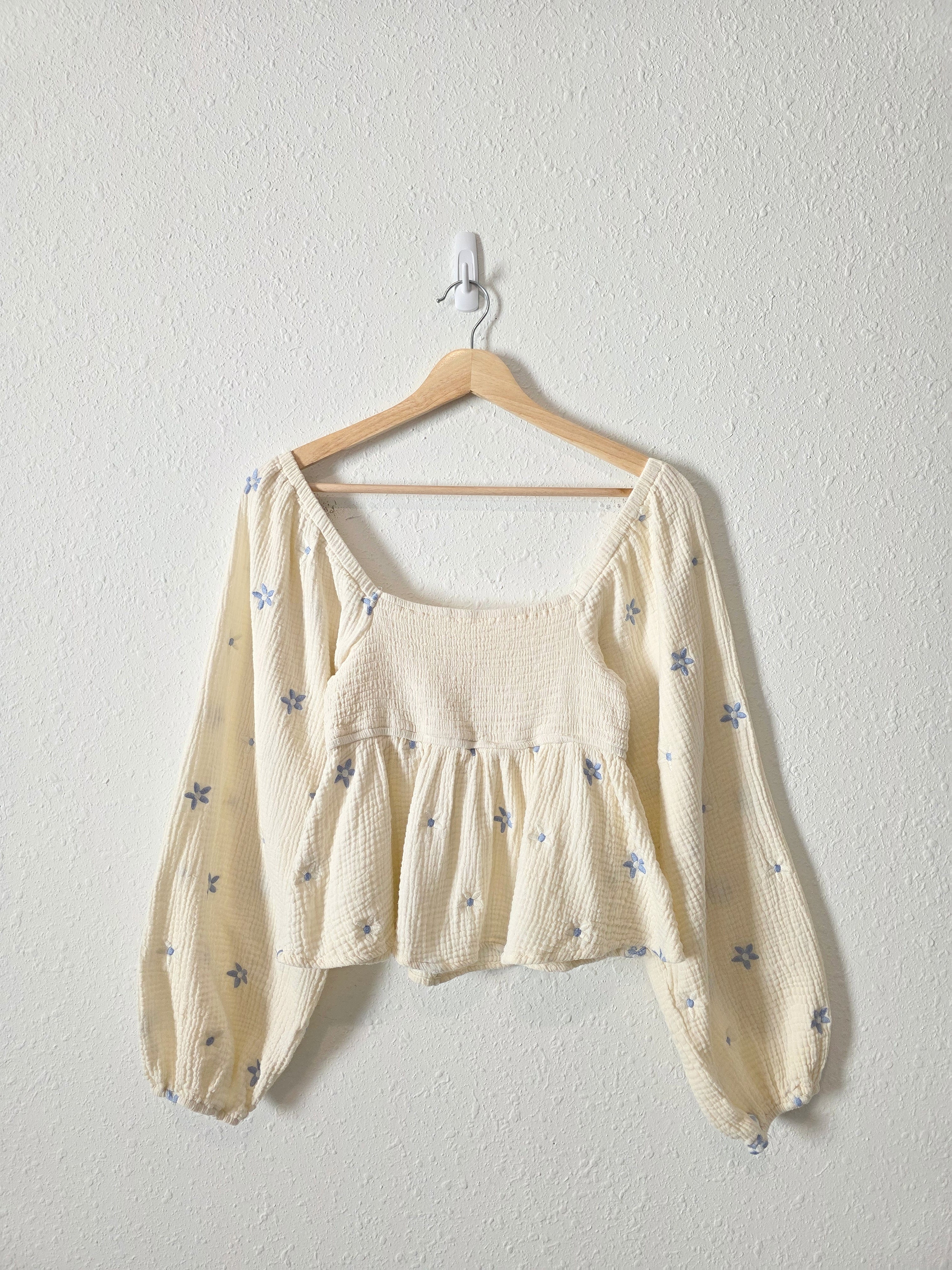 Altar'd State Floral Embroidered Top (S)