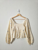 Altar'd State Floral Embroidered Top (S)