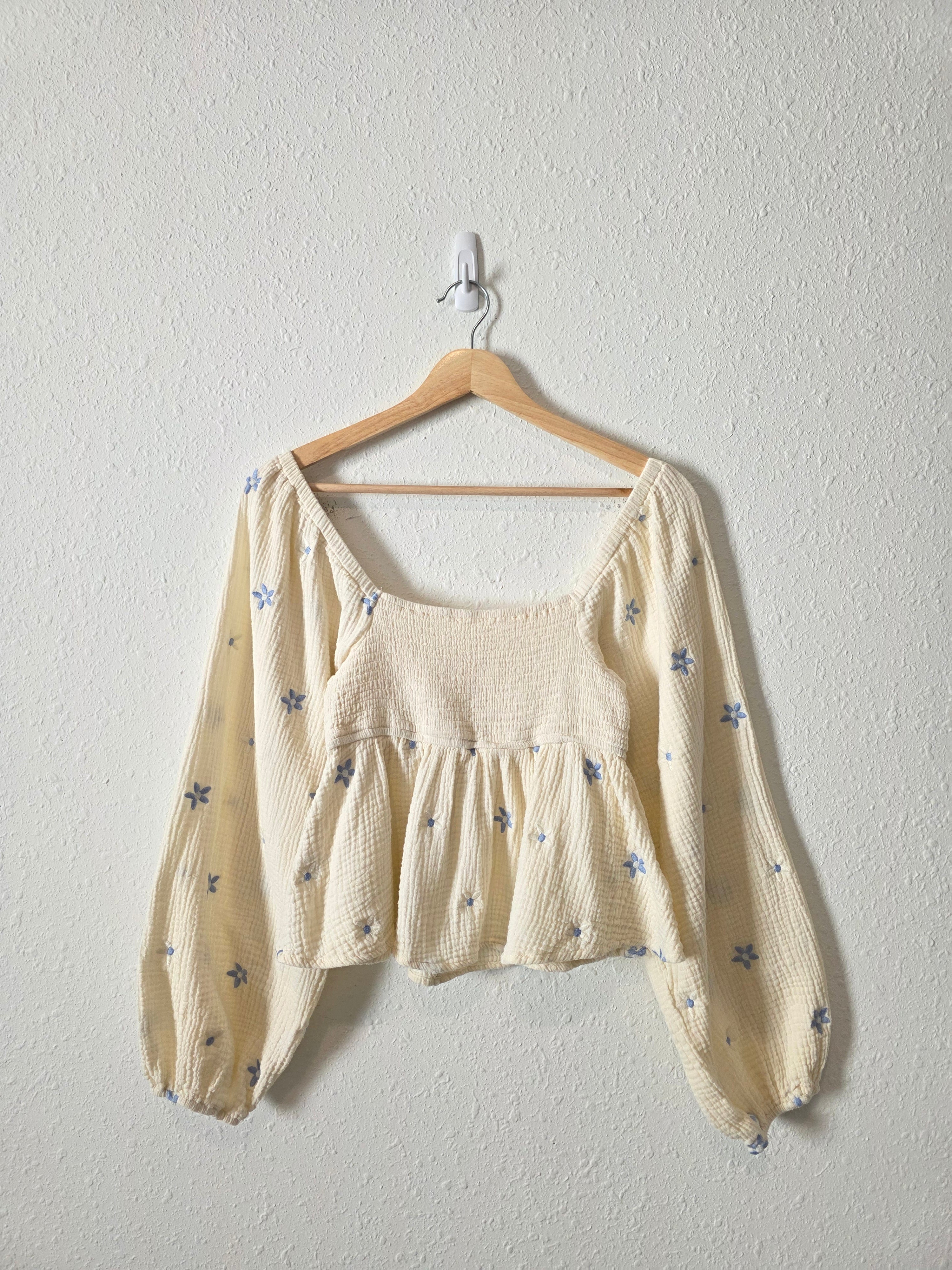 Altar'd State Floral Embroidered Top (S)