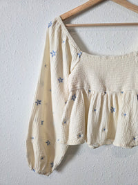 Altar'd State Floral Embroidered Top (S)