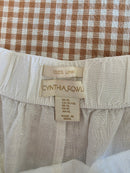 White Linen Wide Leg Pants (XL)