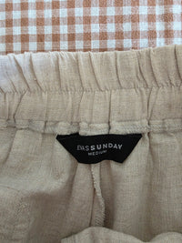 Eva's Sunday Wide Leg Linen Pants (M)