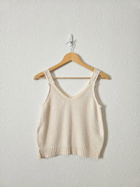 Madewell Cream Knit Tank (XS)