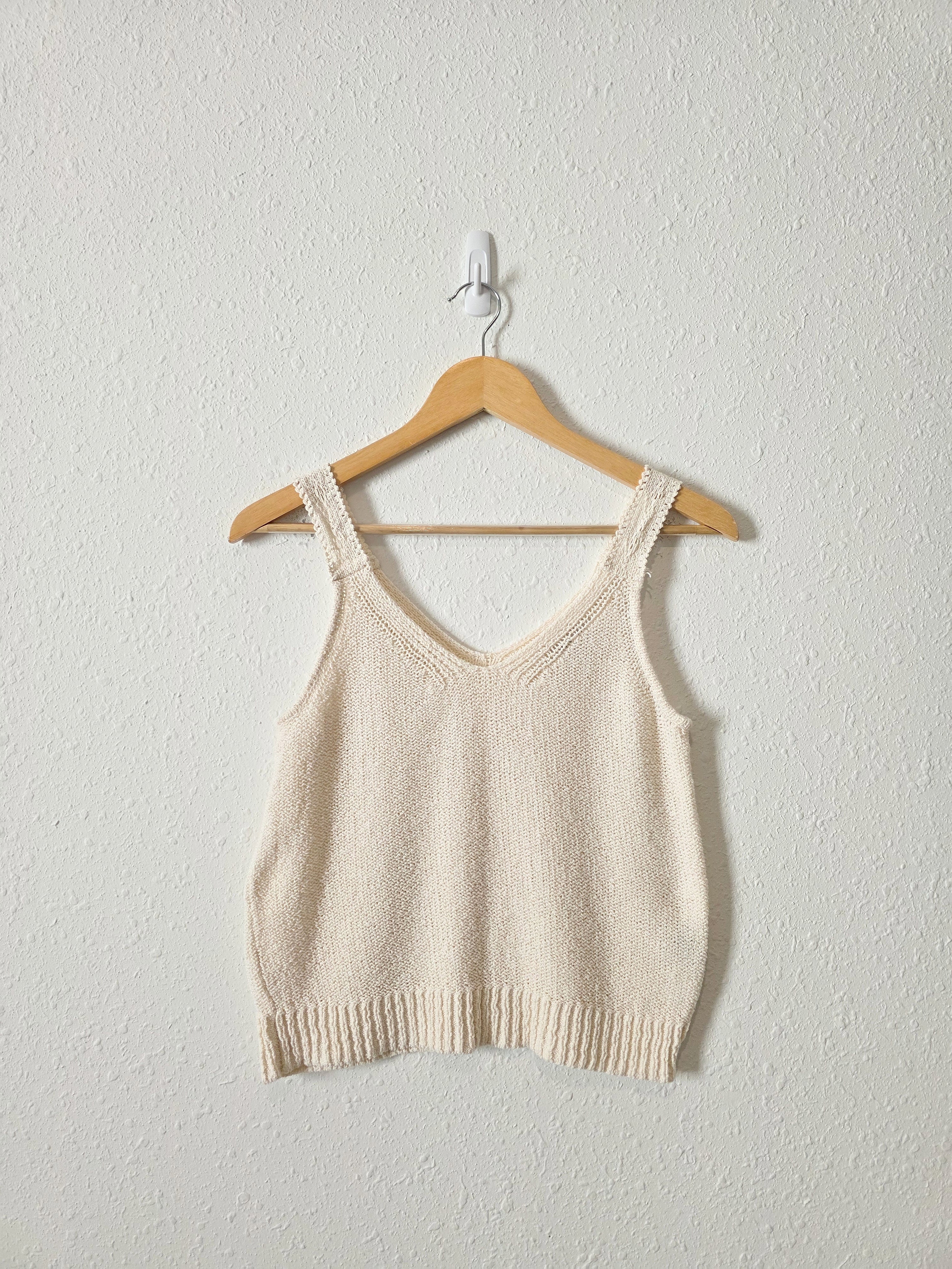 Madewell Cream Knit Tank (XS)
