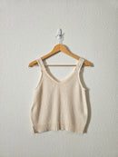 Madewell Cream Knit Tank (XS)
