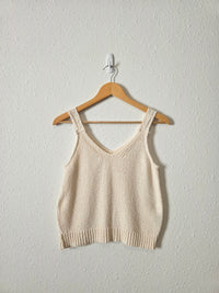 Madewell Cream Knit Tank (XS)