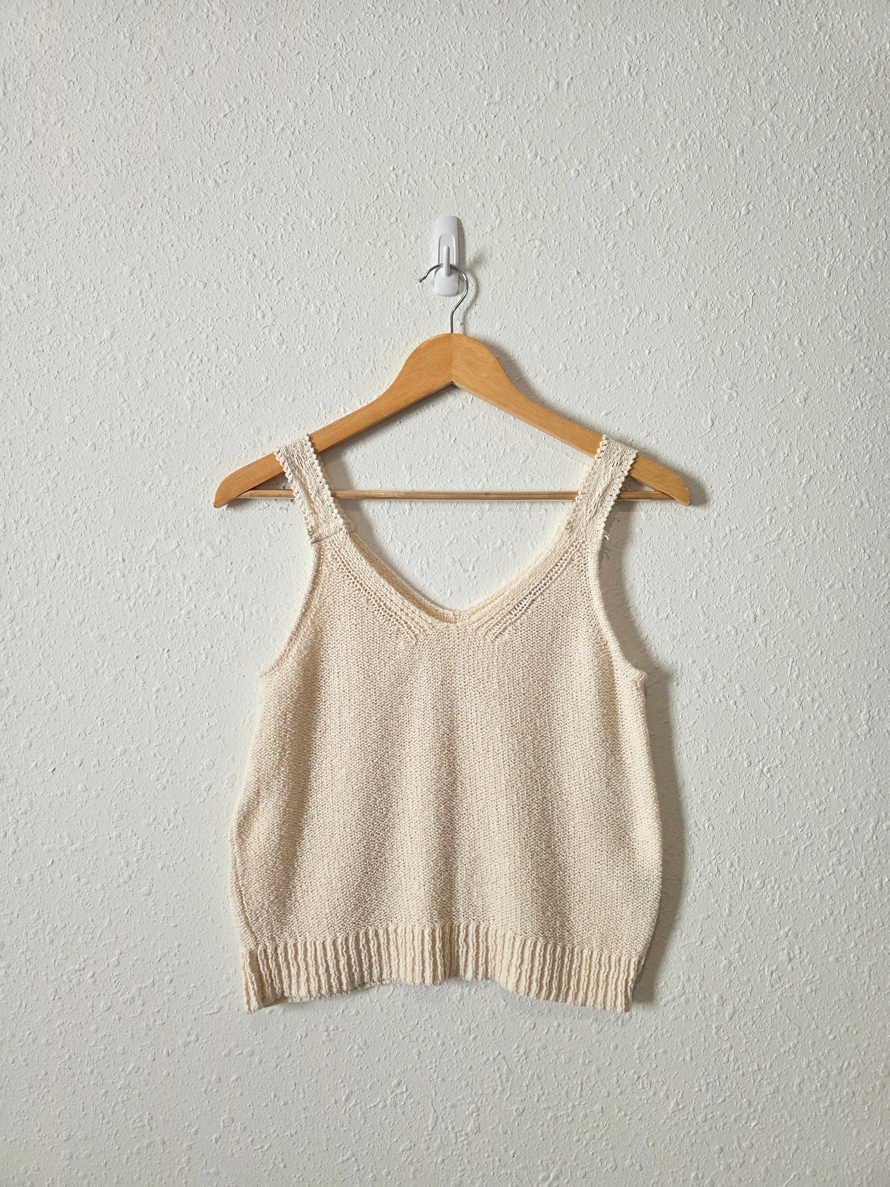 Madewell Cream Knit Tank (XS)