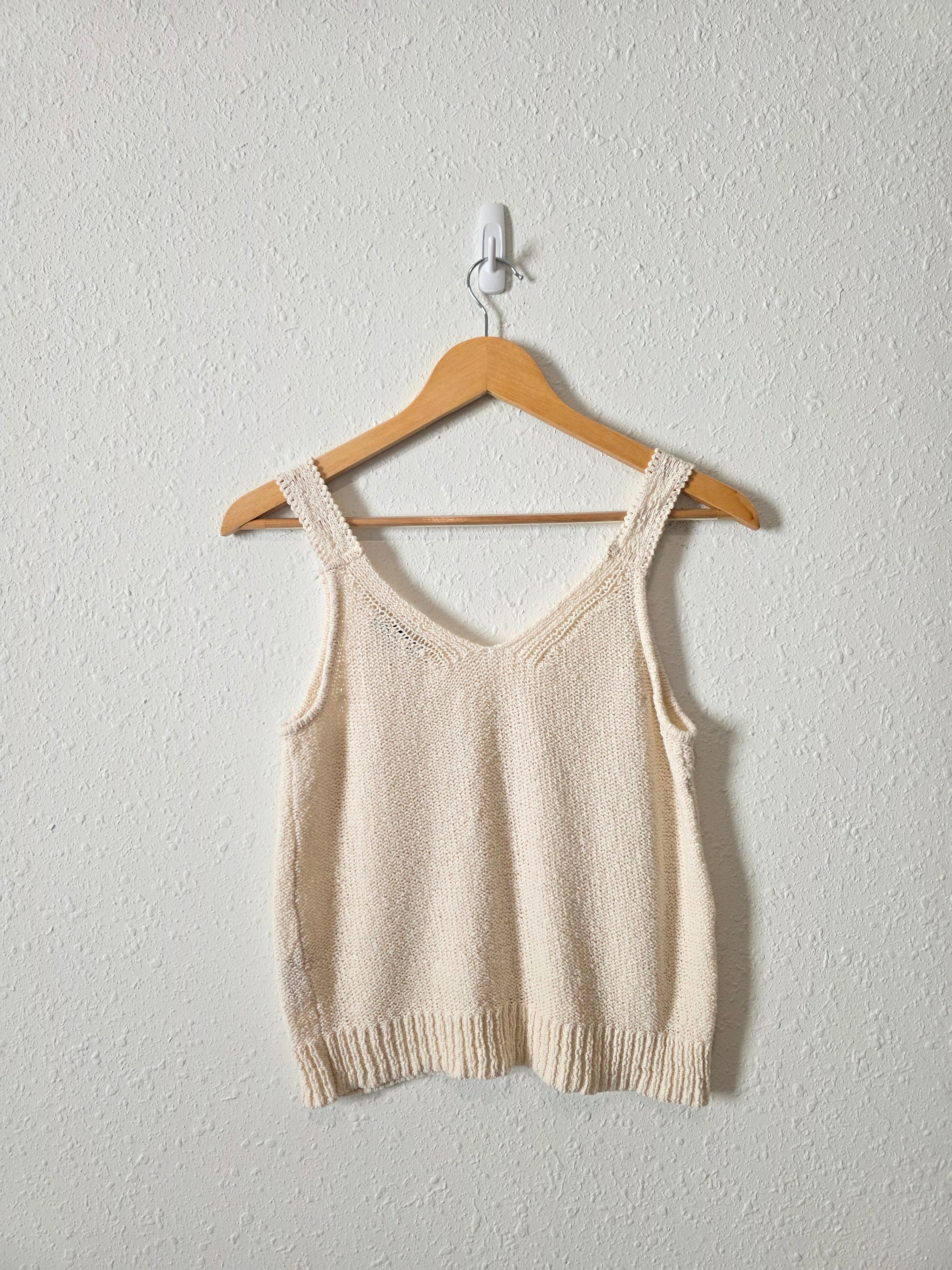 Madewell Cream Knit Tank (XS)