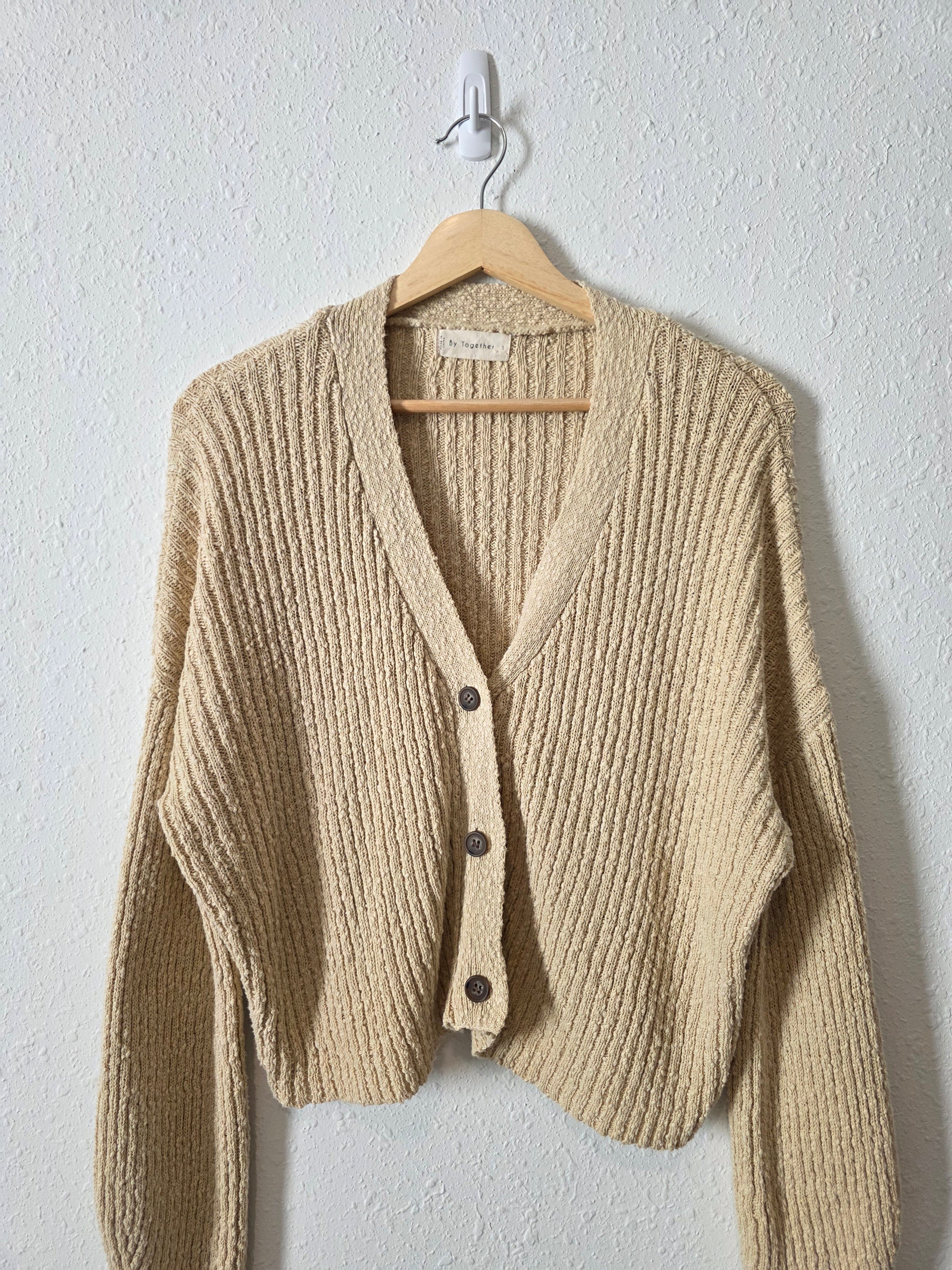 By Together Textured Cotton Cardigan (S)