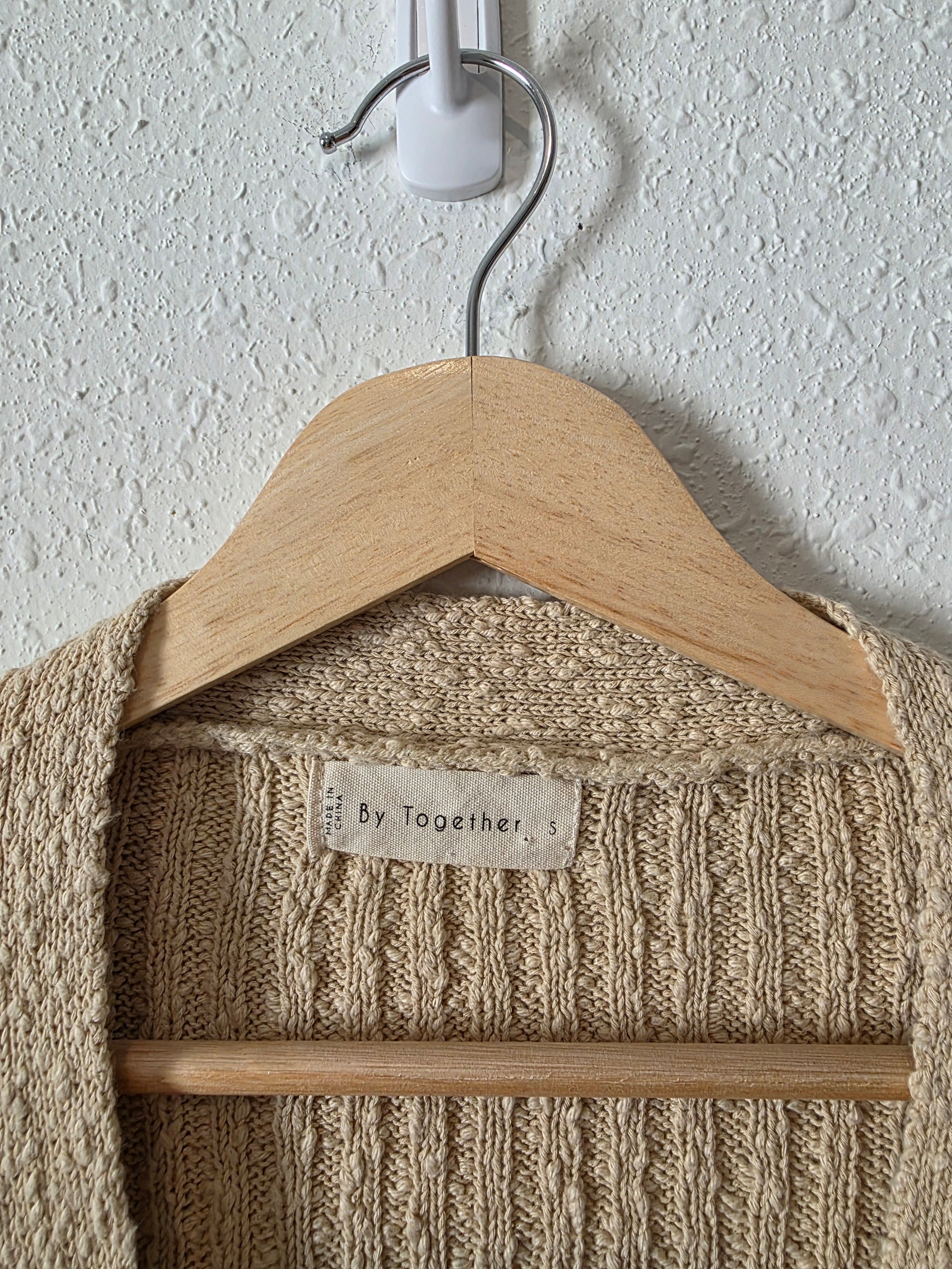 By Together Textured Cotton Cardigan (S)