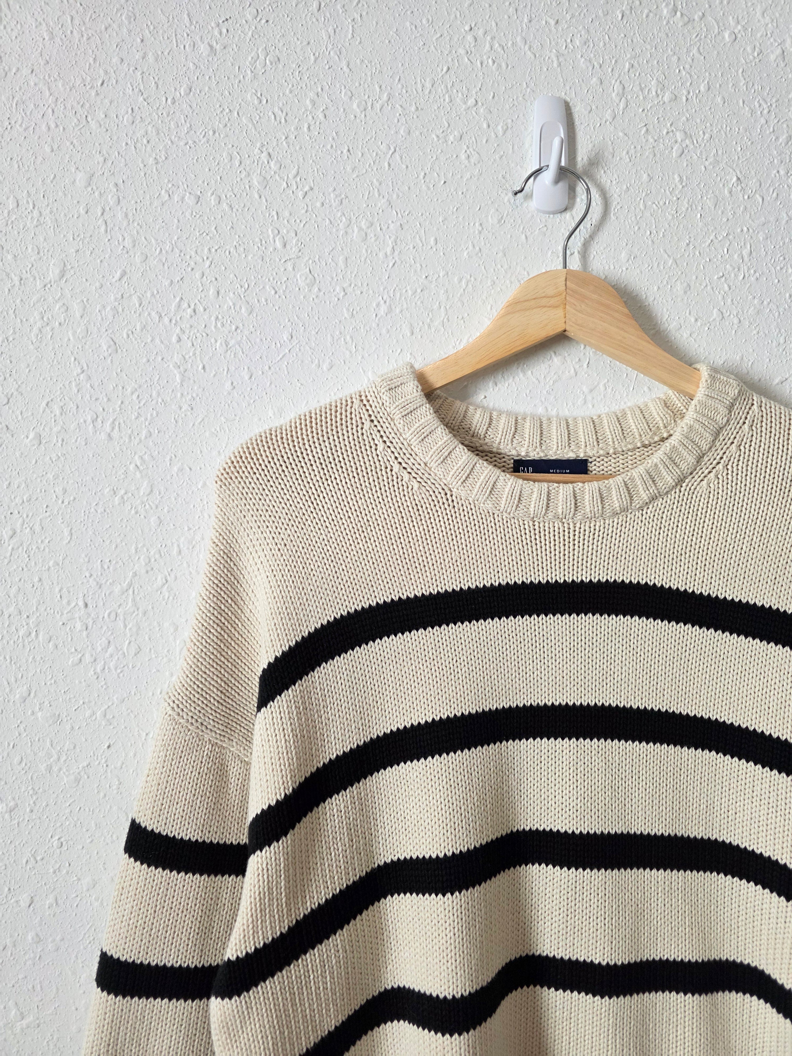 Gap Striped Cotton Crewneck Sweater (M)