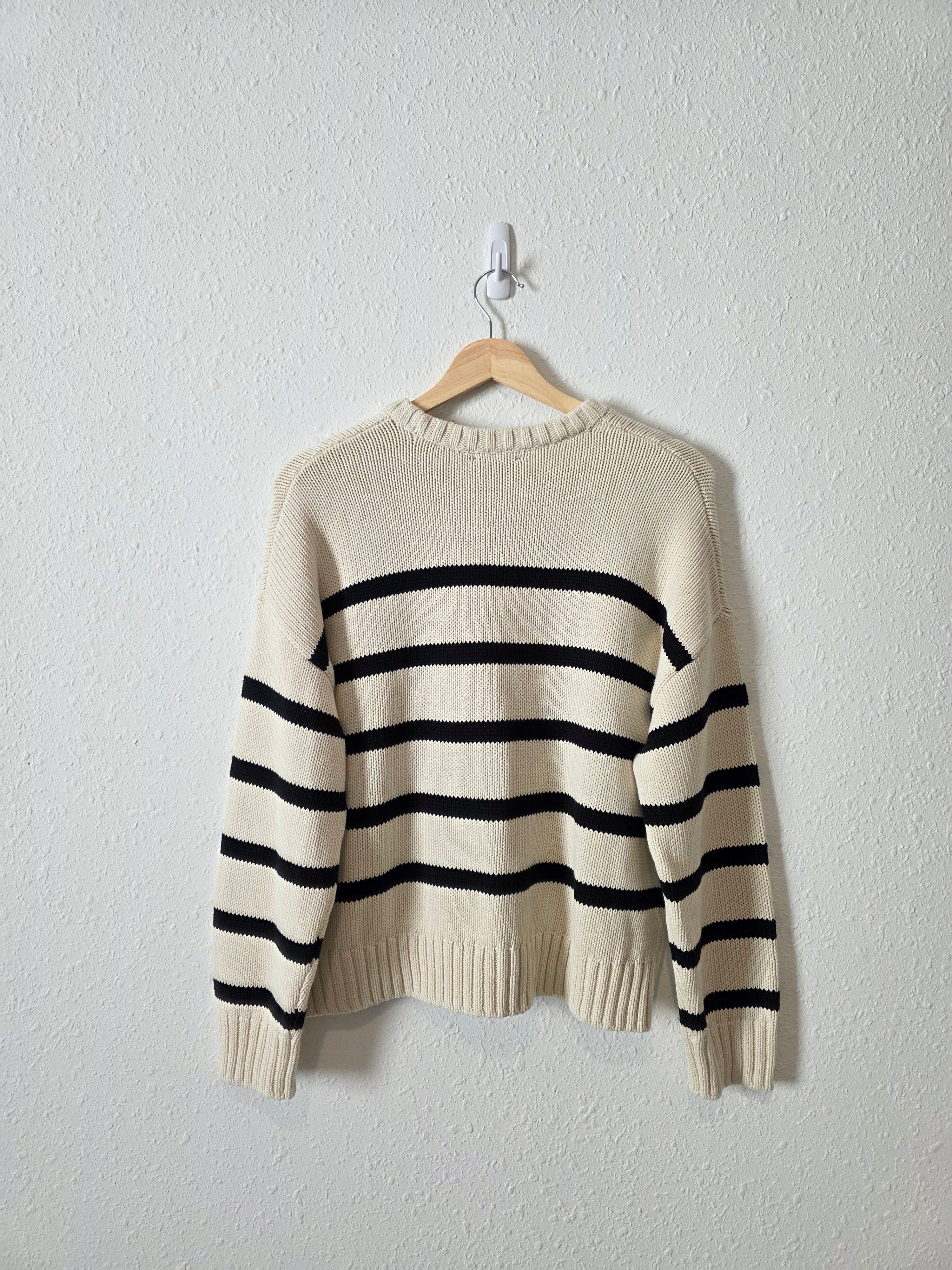 Gap Striped Cotton Crewneck Sweater (M)