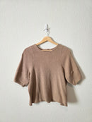 Madewell Button Back Ribbed Top (S)