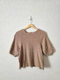 Madewell Button Back Ribbed Top (S)