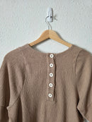 Madewell Button Back Ribbed Top (S)