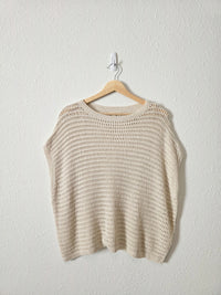 Crochet Knit Oversized Top (XS)