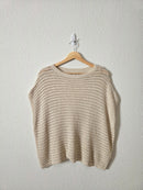Crochet Knit Oversized Top (XS)