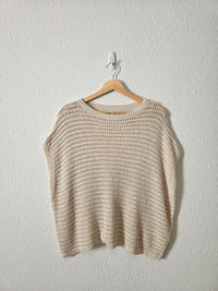 Crochet Knit Oversized Top (XS)