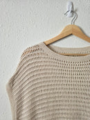 Crochet Knit Oversized Top (XS)