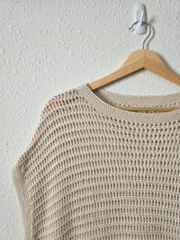 Crochet Knit Oversized Top (XS)