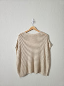 Crochet Knit Oversized Top (XS)