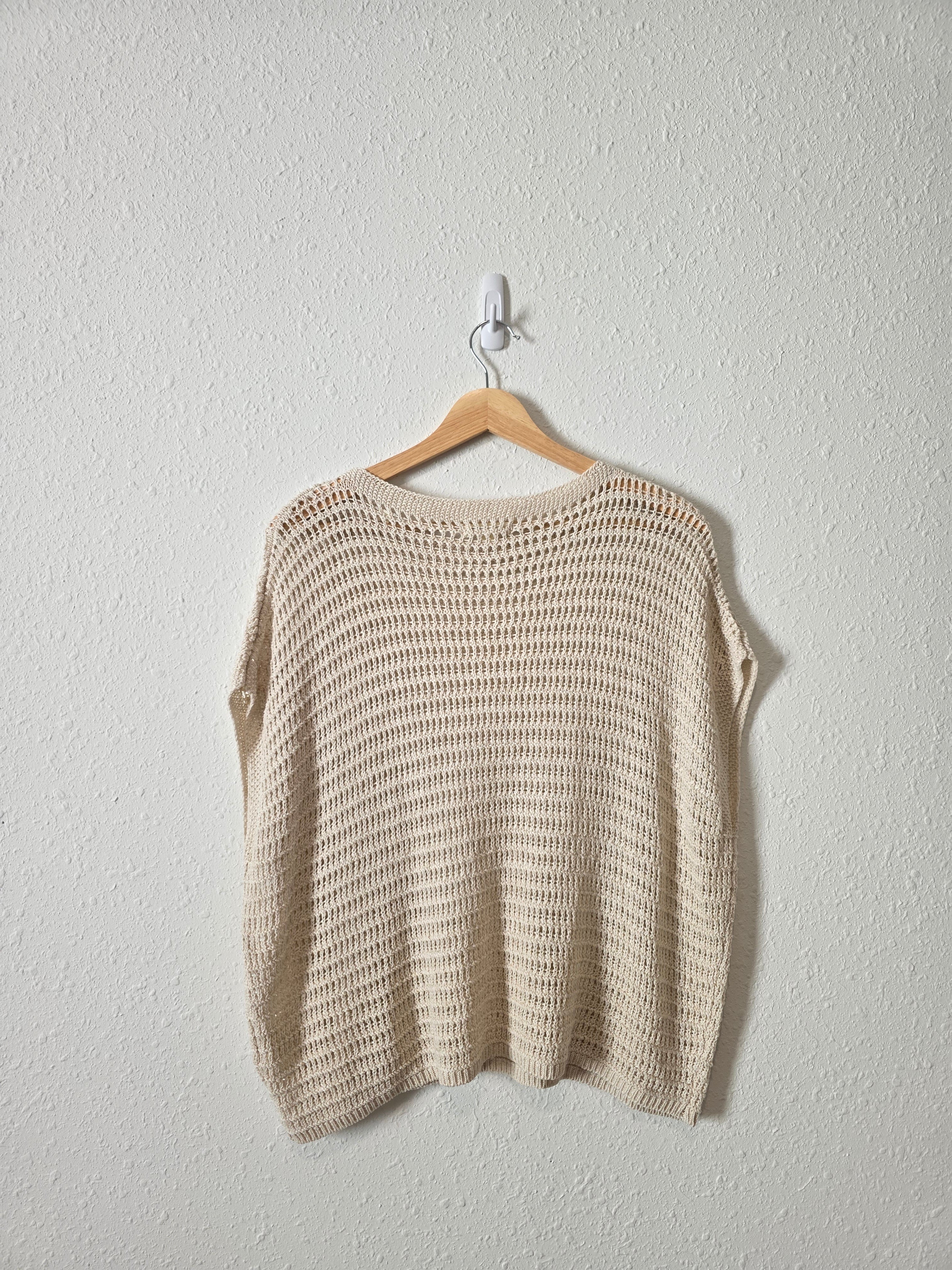 Crochet Knit Oversized Top (XS)