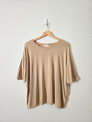 By Together Linen Blend Relaxed Tee (L)