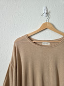 By Together Linen Blend Relaxed Tee (L)