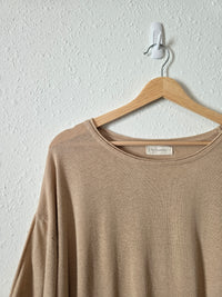 By Together Linen Blend Relaxed Tee (L)
