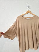 By Together Linen Blend Relaxed Tee (L)