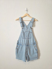 Light Wash Denim Shortalls (S)
