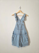 Light Wash Denim Shortalls (S)