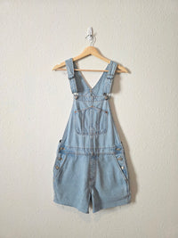 Light Wash Denim Shortalls (S)
