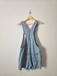 Light Wash Denim Shortalls (S)