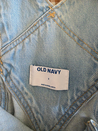 Light Wash Denim Shortalls (S)