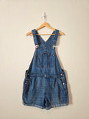 Relaxed Denim Shortalls (L)