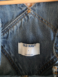 Relaxed Denim Shortalls (L)