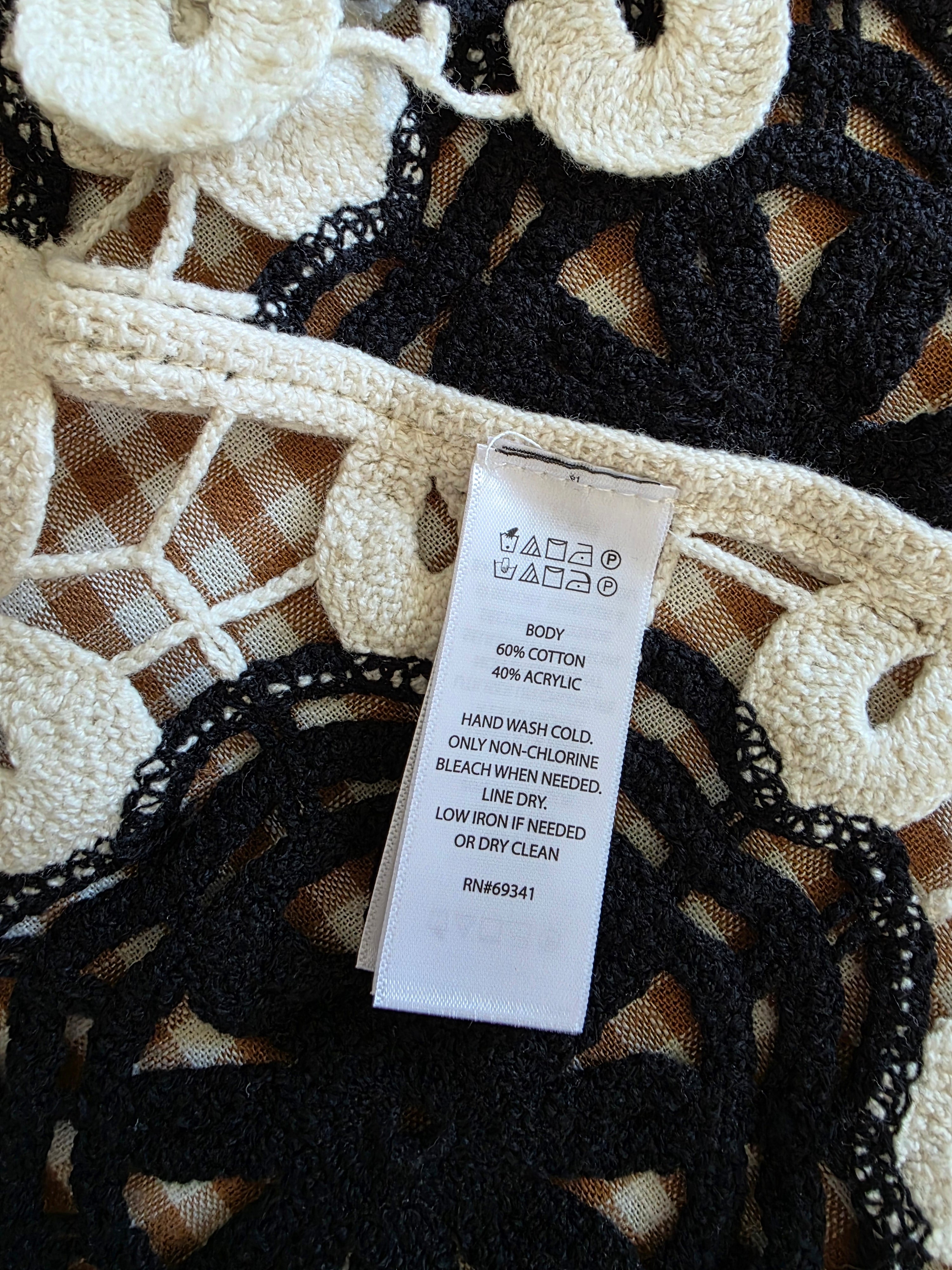 House of Harlow Crochet Top (OS)