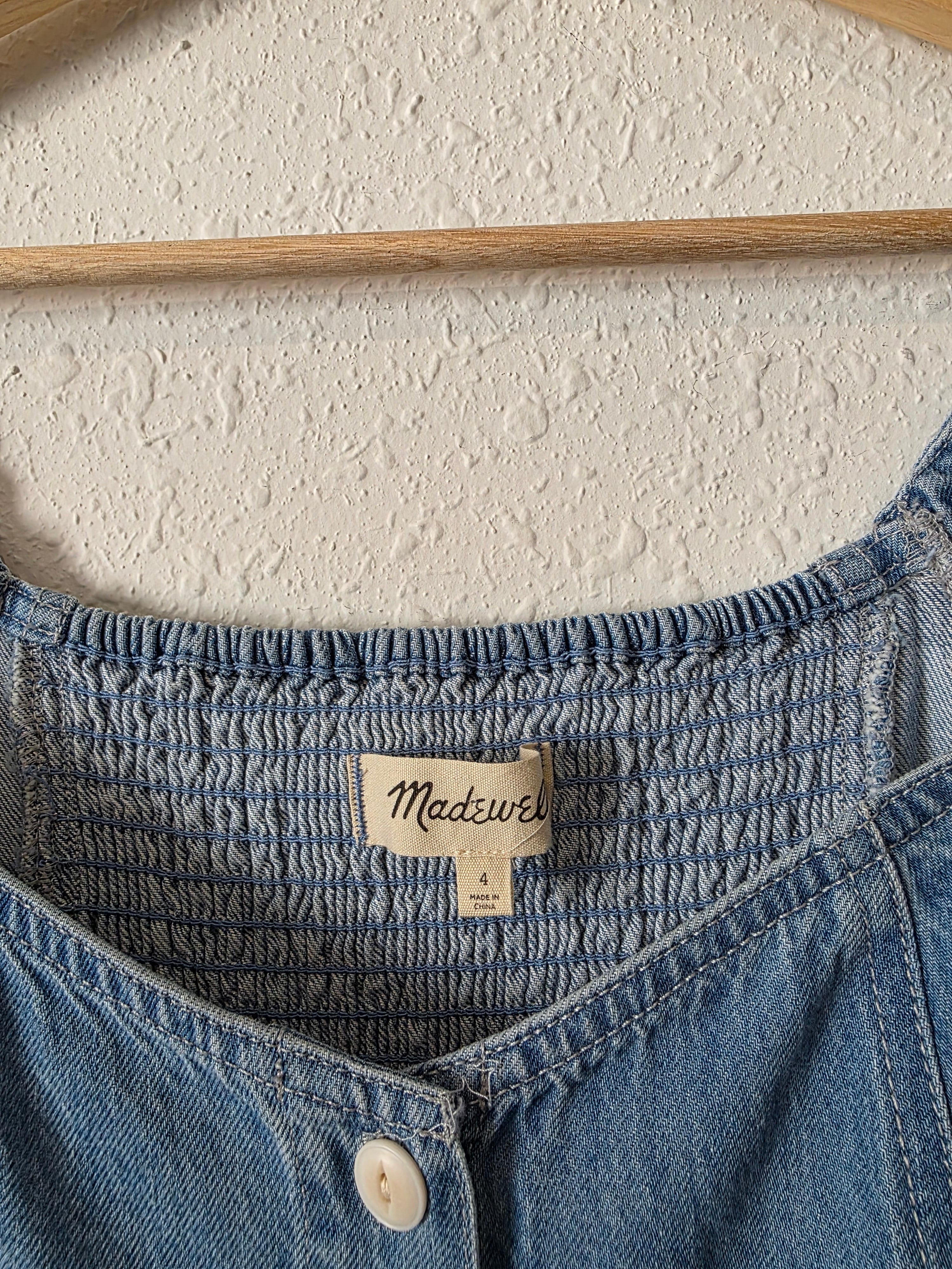 Madewell Denim Mini Dress (4)