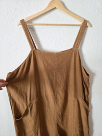 Linen Blend Wide Leg Jumpsuit (XL)