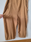 Linen Blend Wide Leg Jumpsuit (XL)