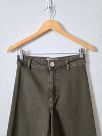 Zara Olive Marine Straight Jeans (4)
