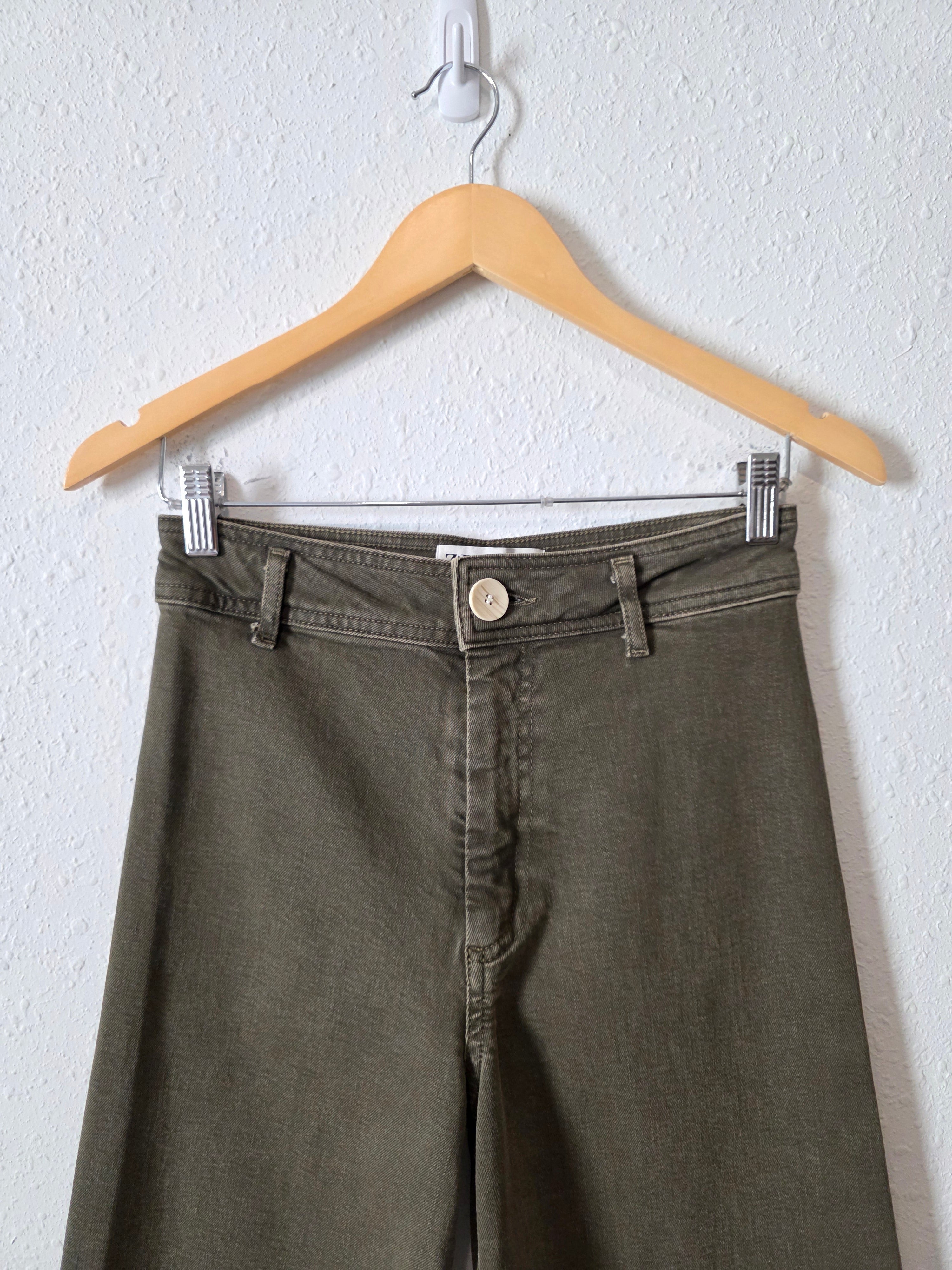 Zara Olive Marine Straight Jeans (4)