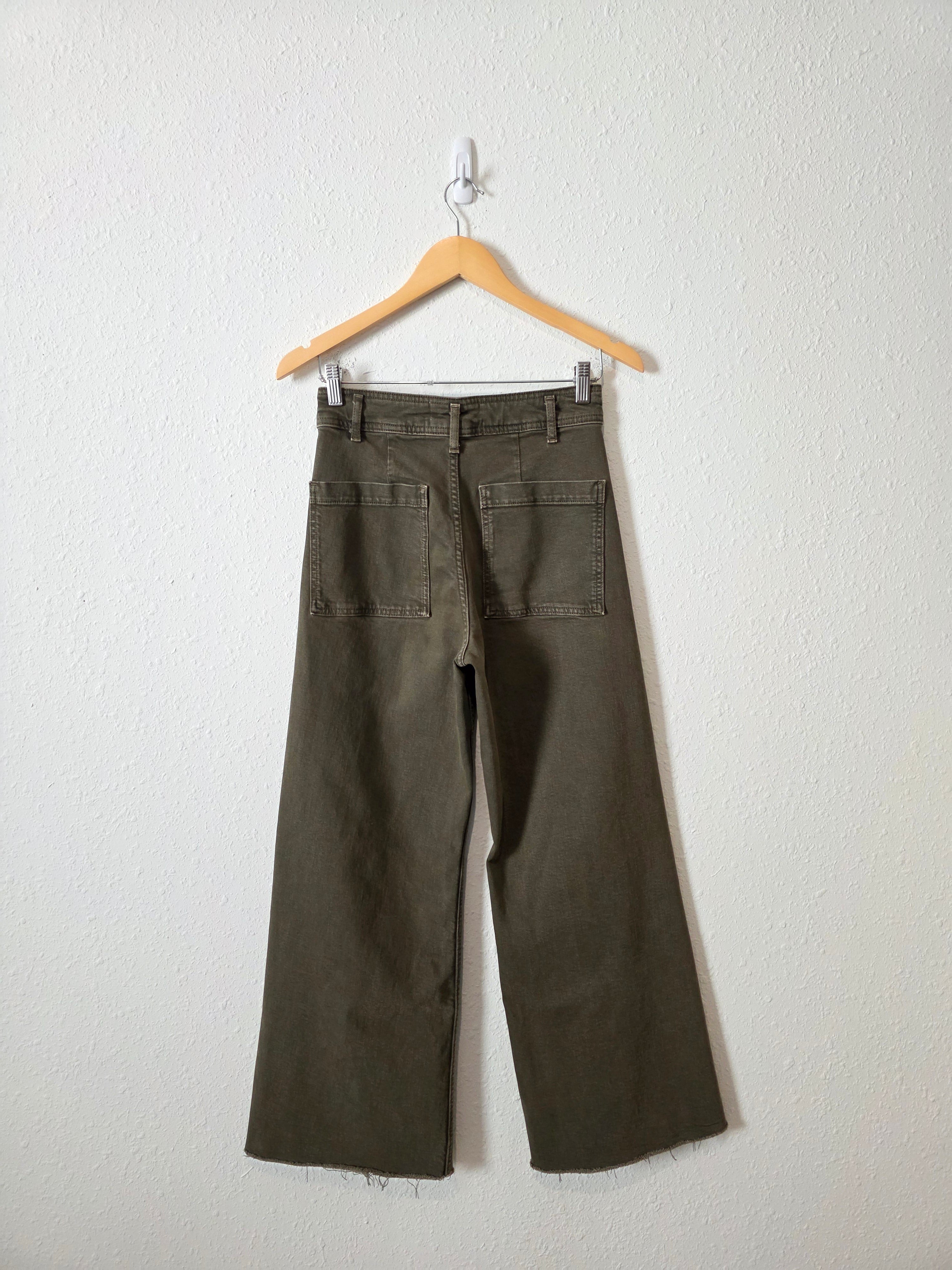Zara Olive Marine Straight Jeans (4)