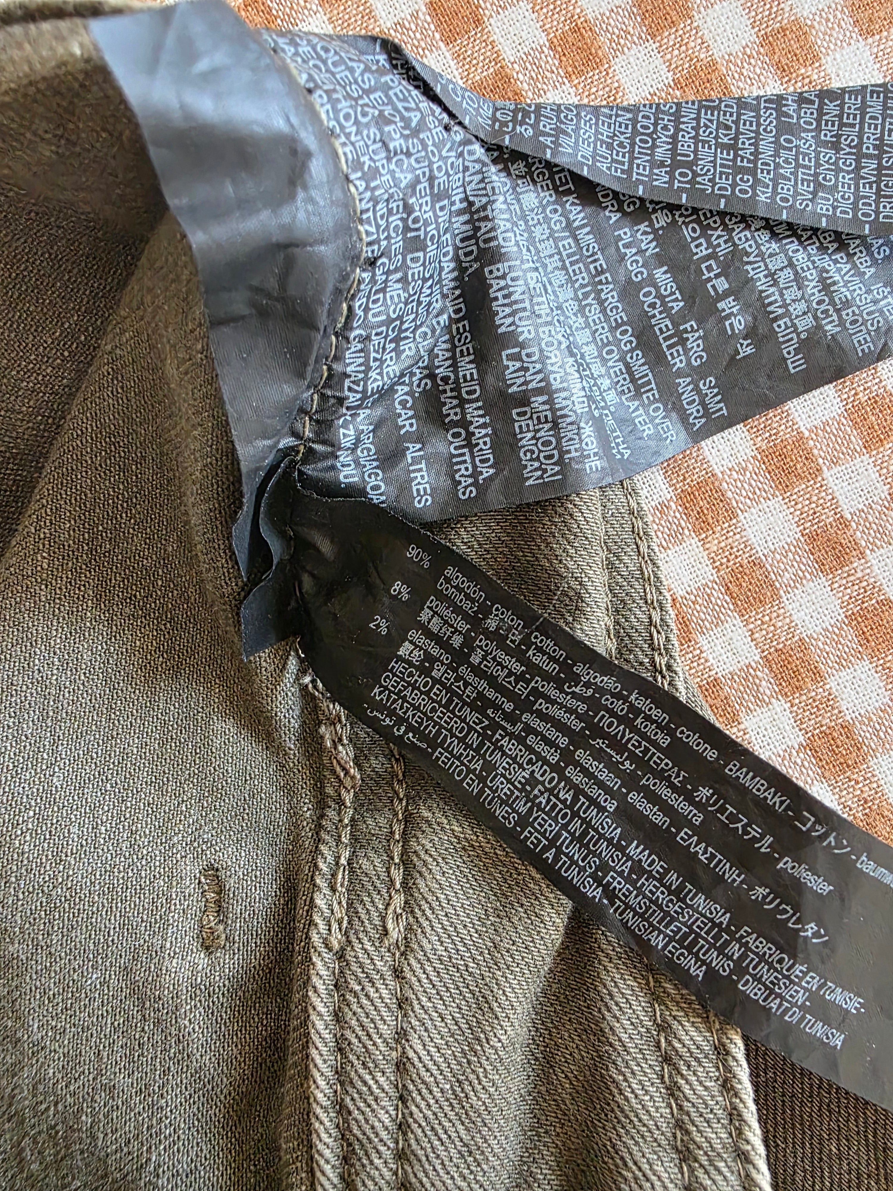 Zara Olive Marine Straight Jeans (4)