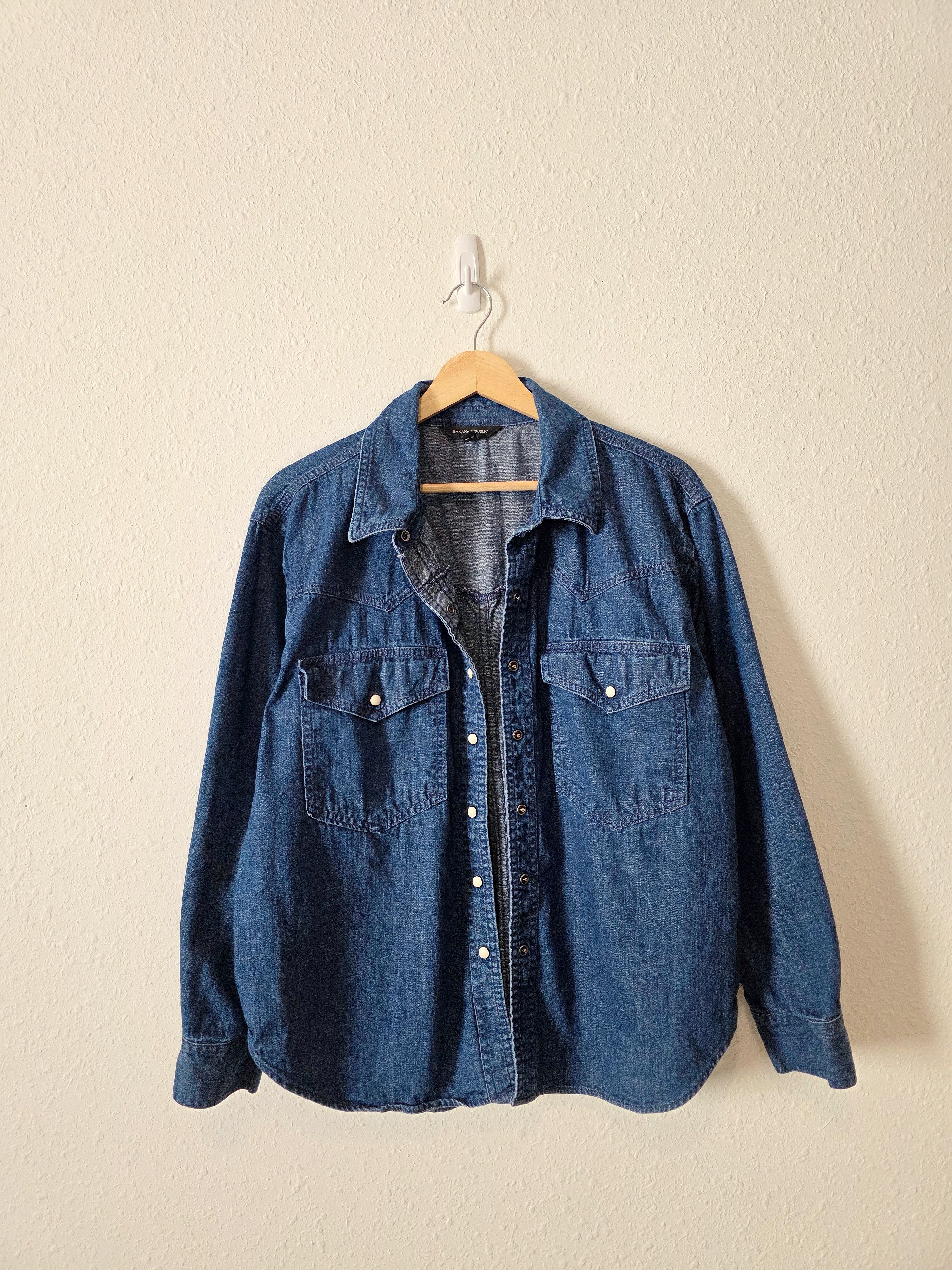 Banana Republic Denim Button Up (L)